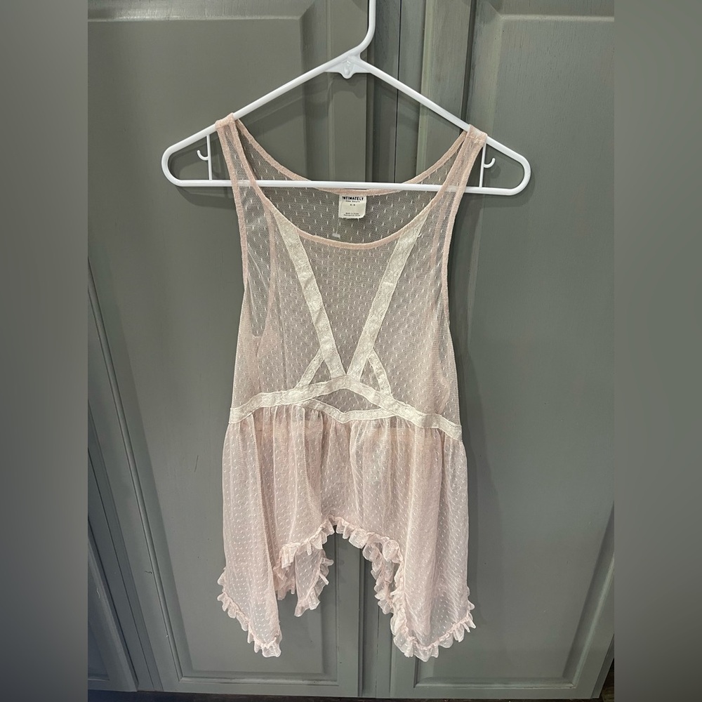 NWOT Free People Intimately Sheer Tunic